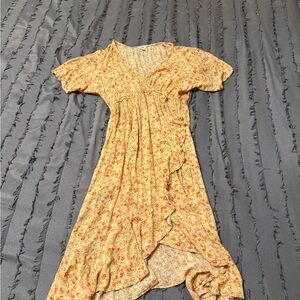 Sonoma Maternity Floral Dress - Yellow and Red